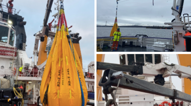 workboat crane load testing