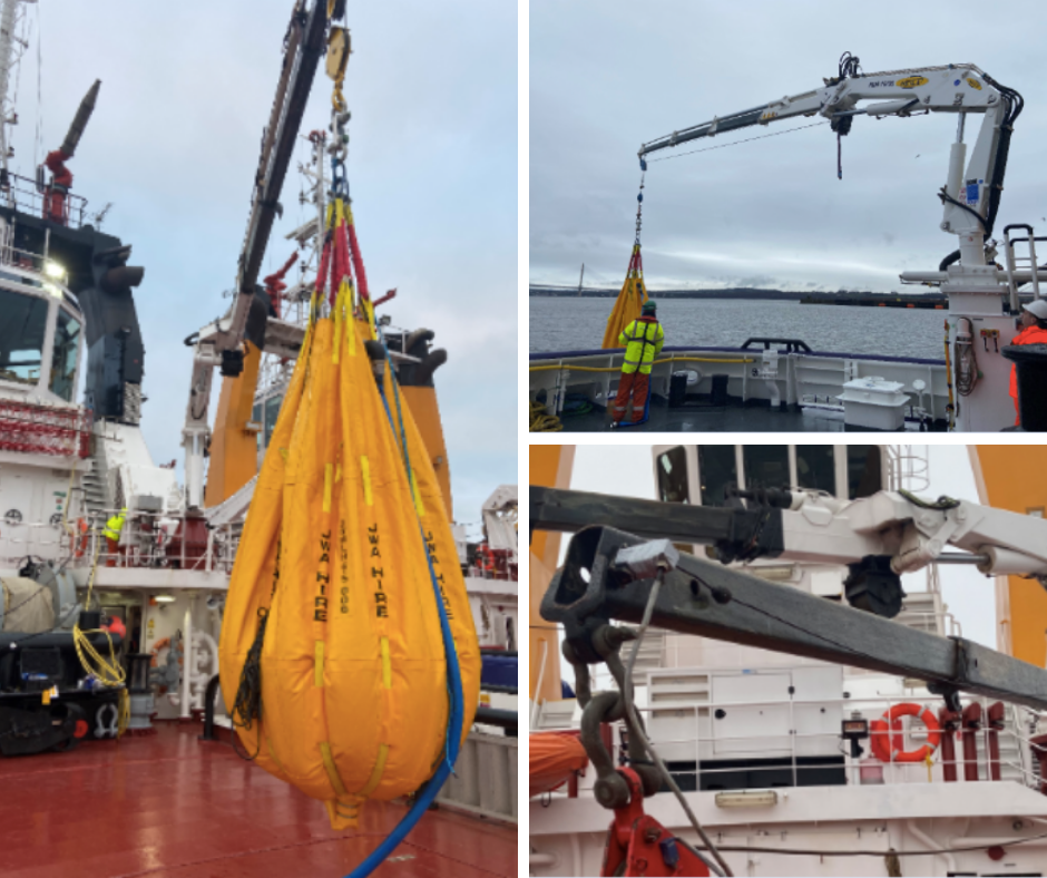 workboat crane load testing